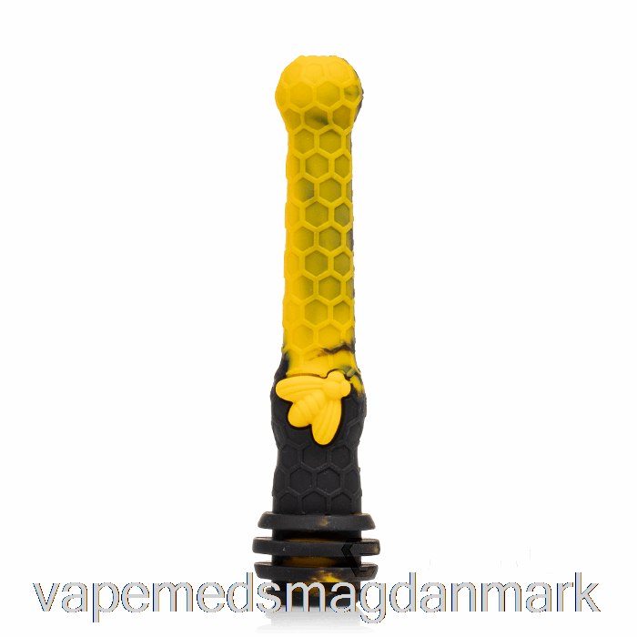 Vape Juice Stratus Honning Dipper Silikone Duppe Halm Sol (sort / Gul)